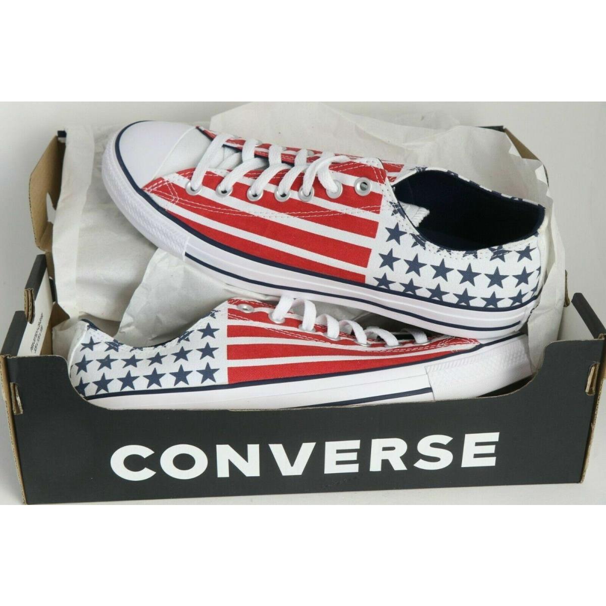 Converse Shoes Americana Stars Stripes Usa American Flag Ctas Chucks Mens