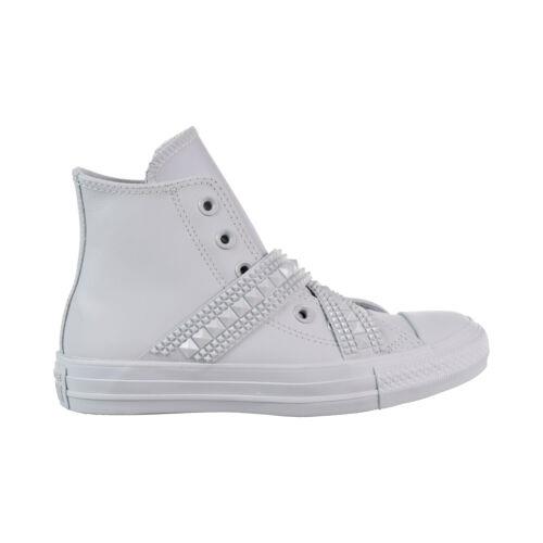Converse Chuck Taylor All Star Punk Strap Hi Women`s Shoes Pure Platinum 562431C