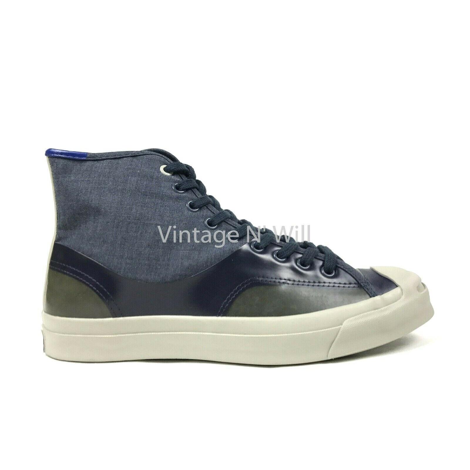 Converse Jack Purcell x Hancock Mens 9 Hi Airforce Blue/ Army Green Shoe