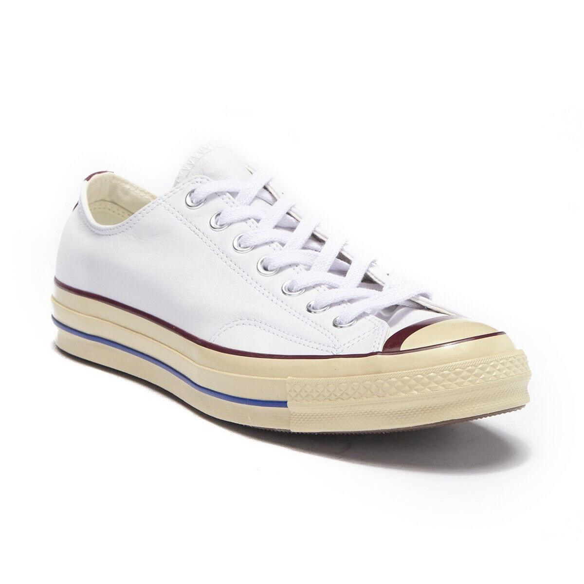 Converse Unisex `chuck 70 Ox` White/red/tan Lo-top Shoes - W 12.5 / M 10.5