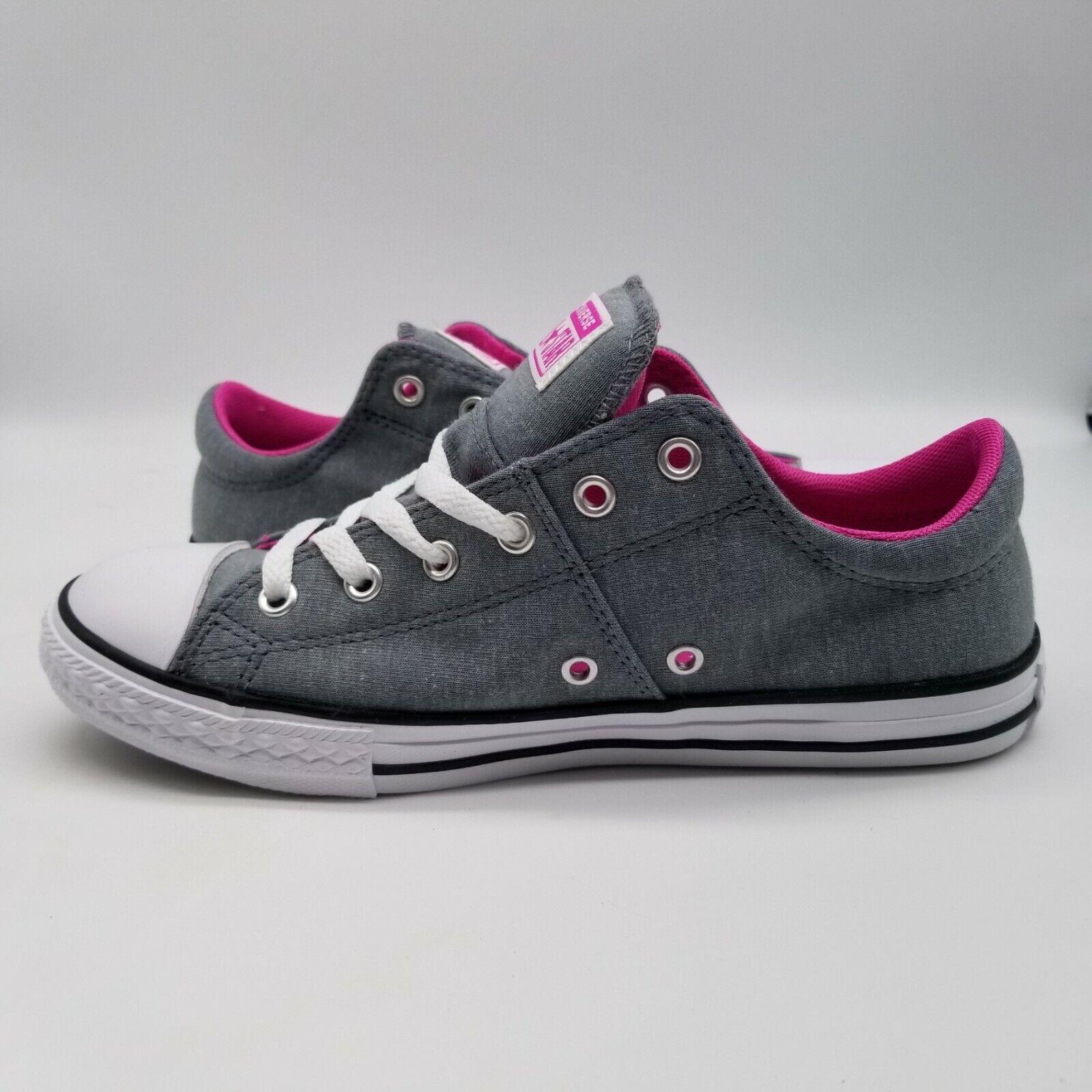 gray and pink converse