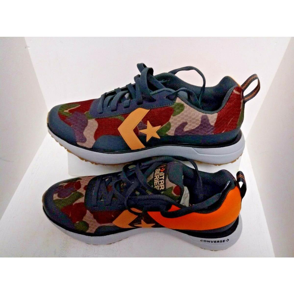 Men`s Converse All Star Series Run Ox Low Top Camo Multicolor Shoes Size 8