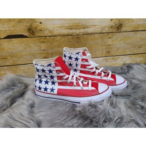 Converse Chuck Taylor All Star American Usa Flag Red White US 5 Men`s Shoes
