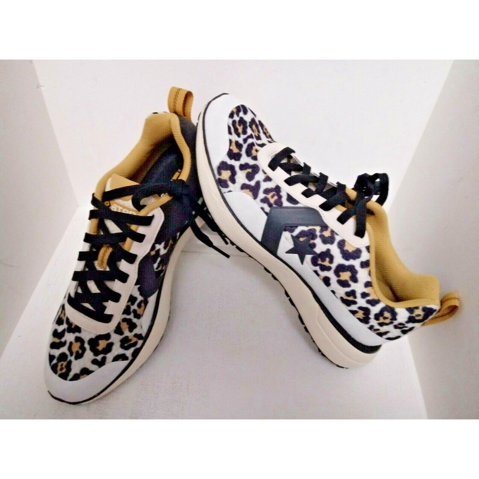 Men`s Converse All Star Series Run Ox Low Top Leopard Shoes Size 10.5
