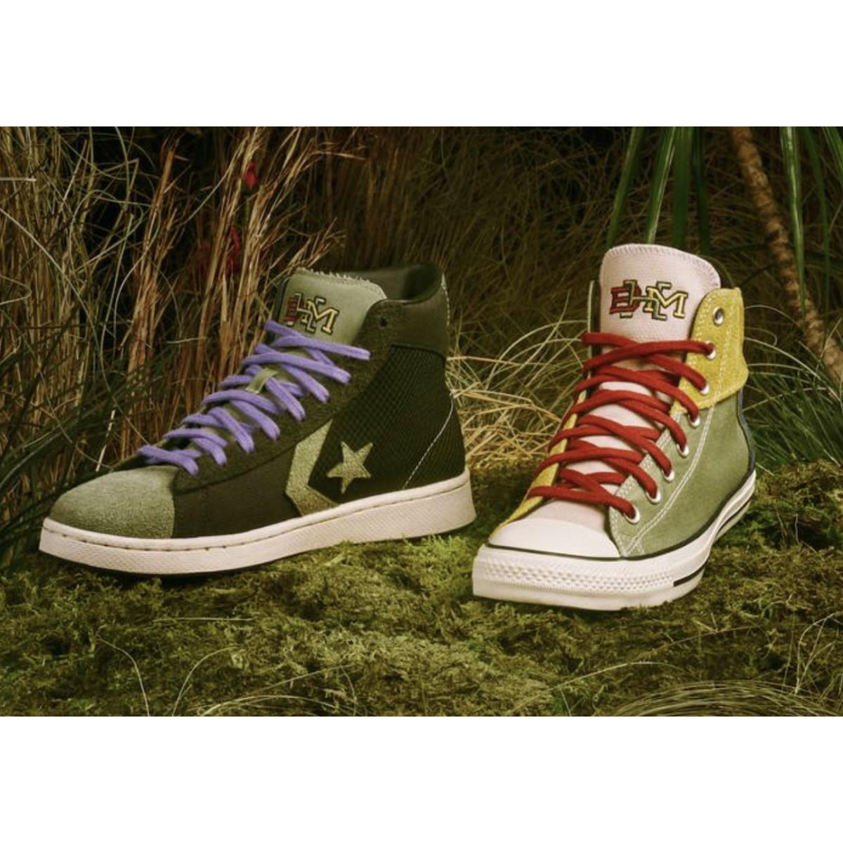 Converse Pro Leather Mid Black History Month Sequoia/egret Sz9 168273C Shoes