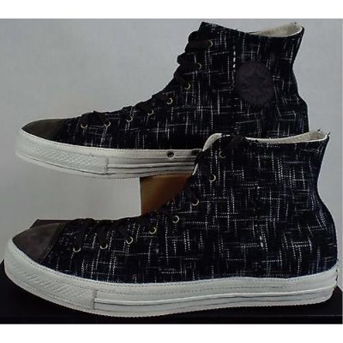 Collectors Mens 12 Converse CT Post Hi Beluga Black Vegan Shoes 138485C
