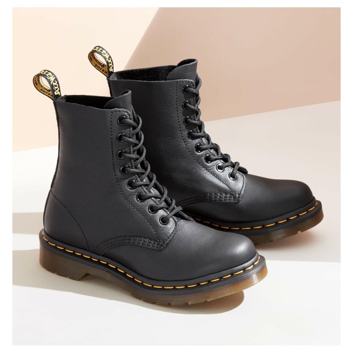 Dr. Martens Men`s 1460 Nappa 8-Eye Black Leather Boot Shoes 11822002