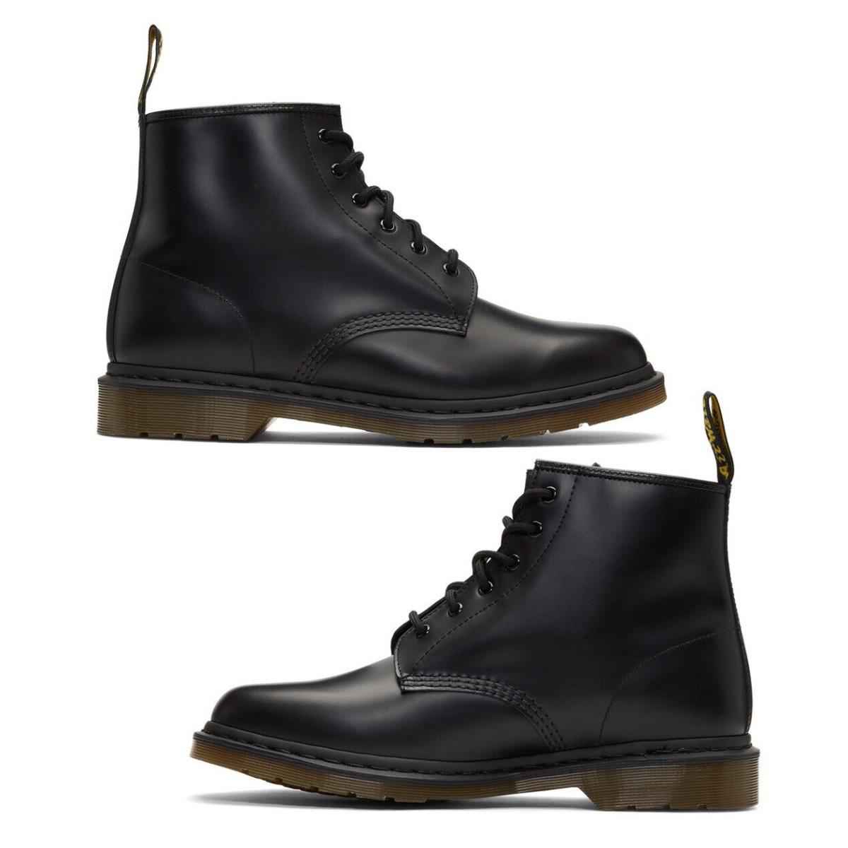 Dr. Martens Men`s 101 Black Smooth Leather Chelsea Boots Casual Fashion Shoes