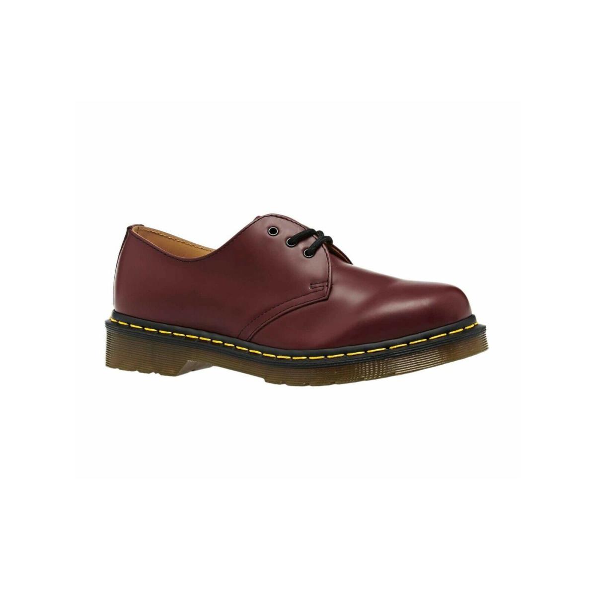 Dr Martens 1461 Cherry Red Smooth Leather Men Women Platform Shoes