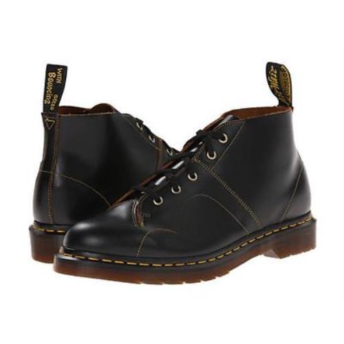 Men`s Shoes Dr. Martens Church Leather Monkey Lace Up Boots 16054001 Black