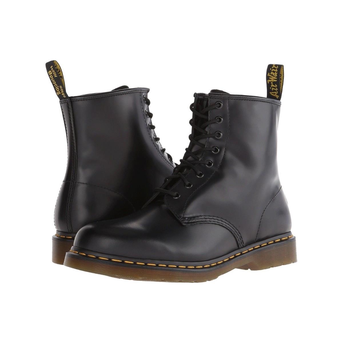 Dr. Martens Men`s Shoes 1460 8 Eye Leather Boots 11822006 Black Smooth