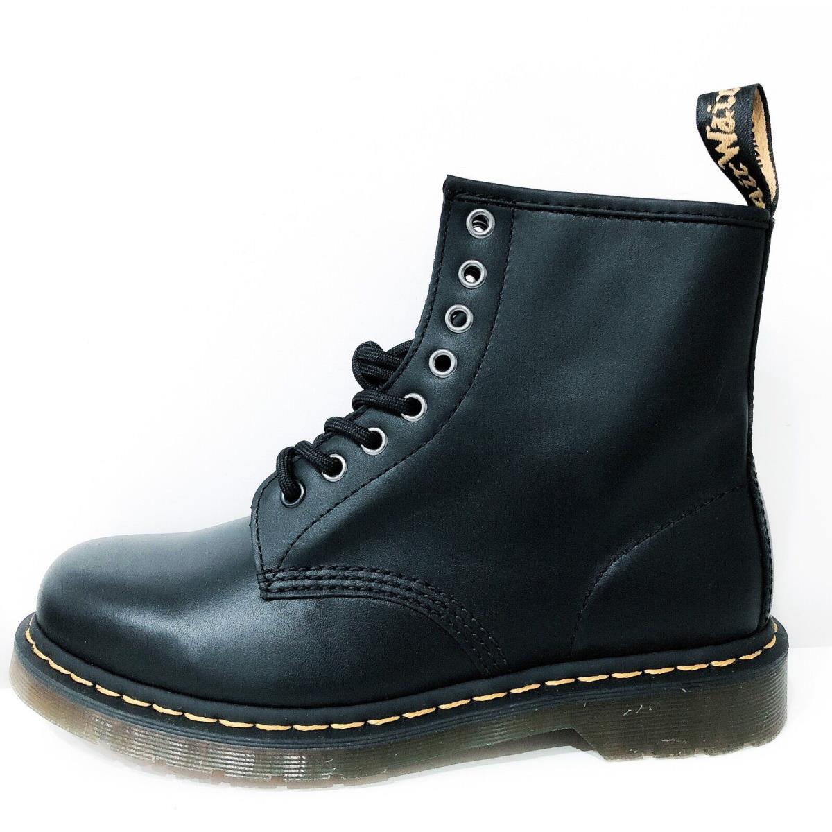 Men`s Shoes Dr. Martens 1460 8 Eye Leather Boots 11822006 Red Black Smooth Nappa Black Napa 11822002