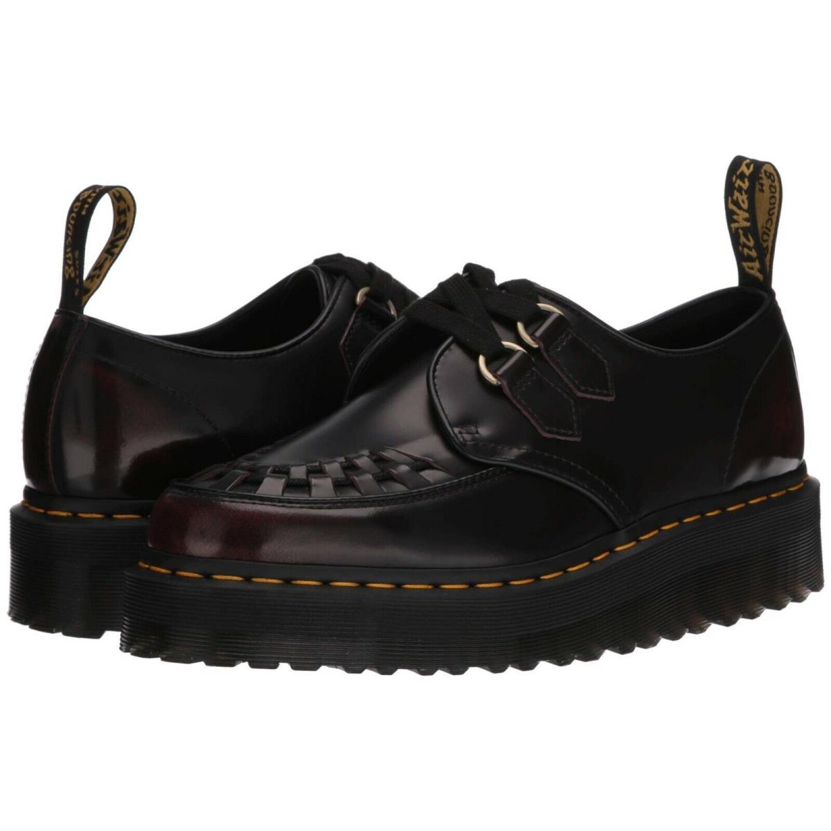 Unisex Shoes Dr. Martens Sidney Quad Creepers Leather Oxfords 25742600 Arcadia