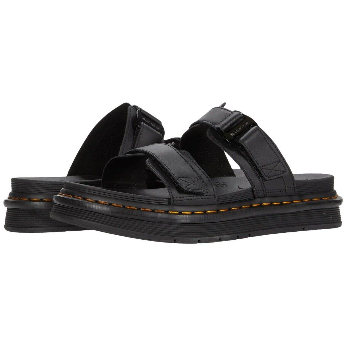 Men`s Shoes Dr. Martens Chilton Slide Sandals 25766001 Black Hydro Leather