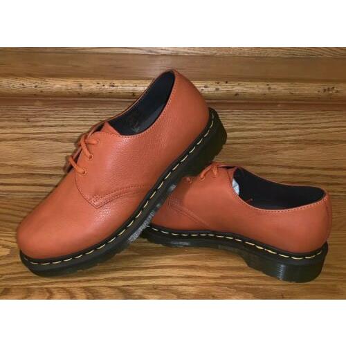 burnt orange doc martens