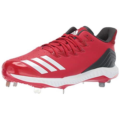 Adidas Men`s Icon Bounce Baseball Cleats - Choose Sz/col Power Red/White/Carbon