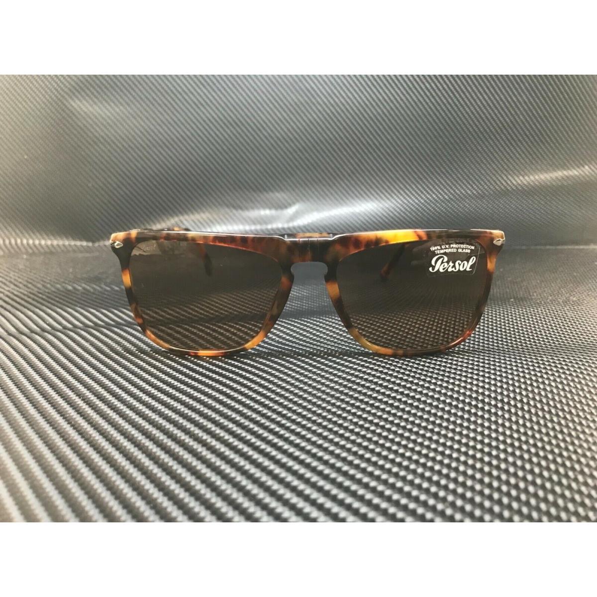 Persol PO3225S 108 53 Caffe Havana Square Rectangle Unisex 56 mm Sunglasses