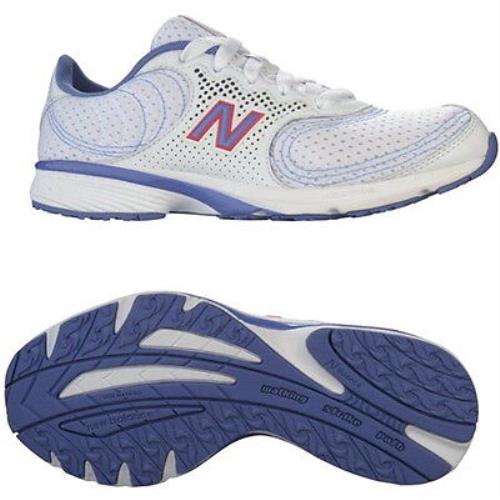 New Balance WW720WT White/blue Cardio Walking Shoes 7 - Whites