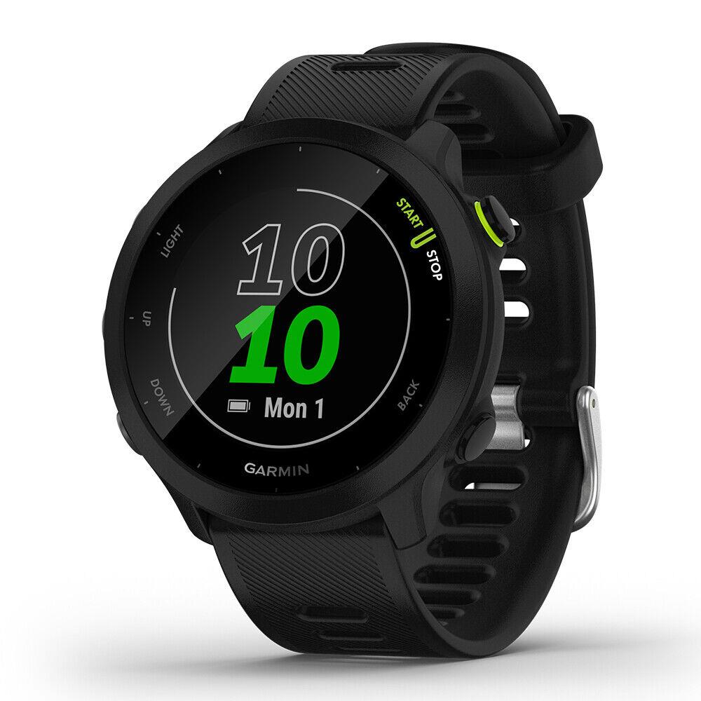 Garmin Forerunner 55 Gps Running Smartwatch For Newbie Runners with 24/7 Health Black