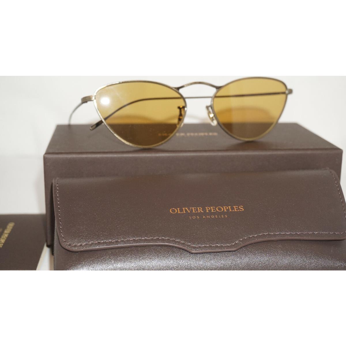 Oilver Peoples Sunglasses Antique Gold Deep Amber OV1239S 528453 56 145