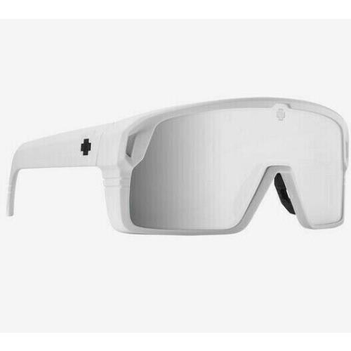 Spy + Optics Monolith Matte White Platinum Spectra Sunglasses