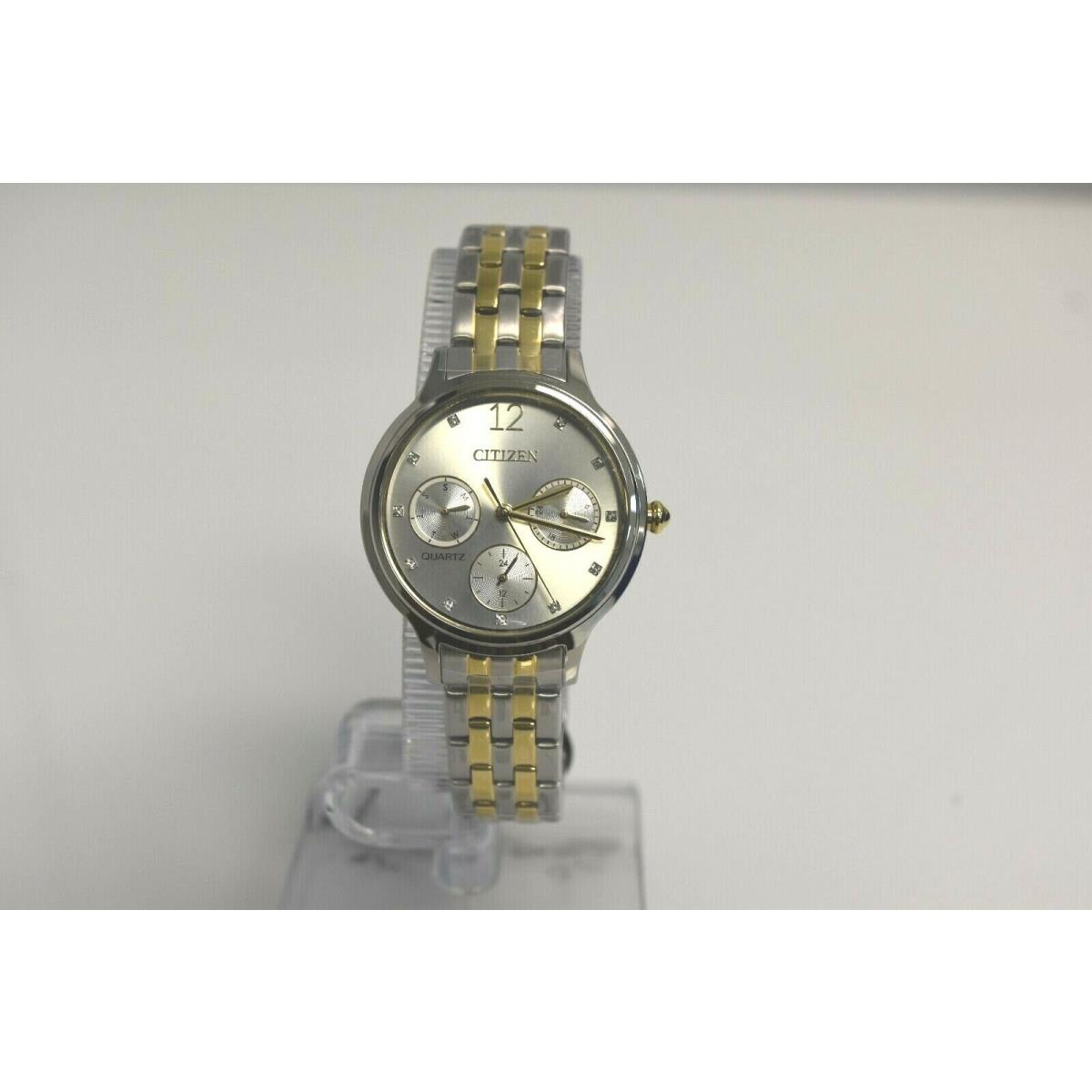 Citizen Two Tone IP SS Crystals ED8184-51A 129.99 Watch