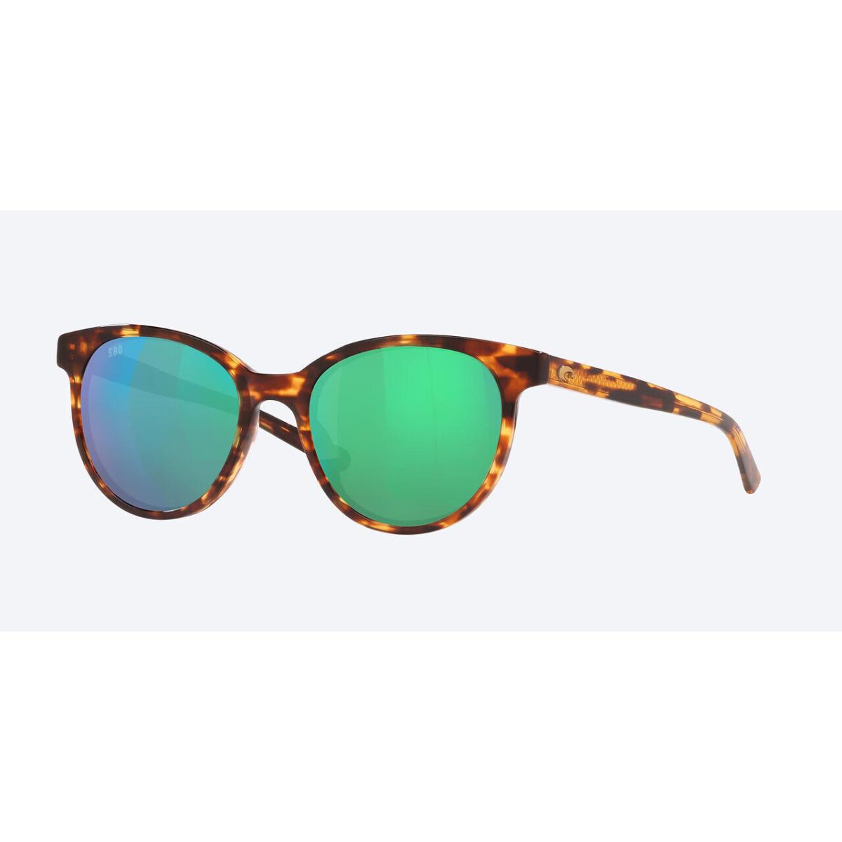 Costa Del Mar Isla Women`s Sunglasses Tortoise/polarized Green Mirror 580G 54 mm