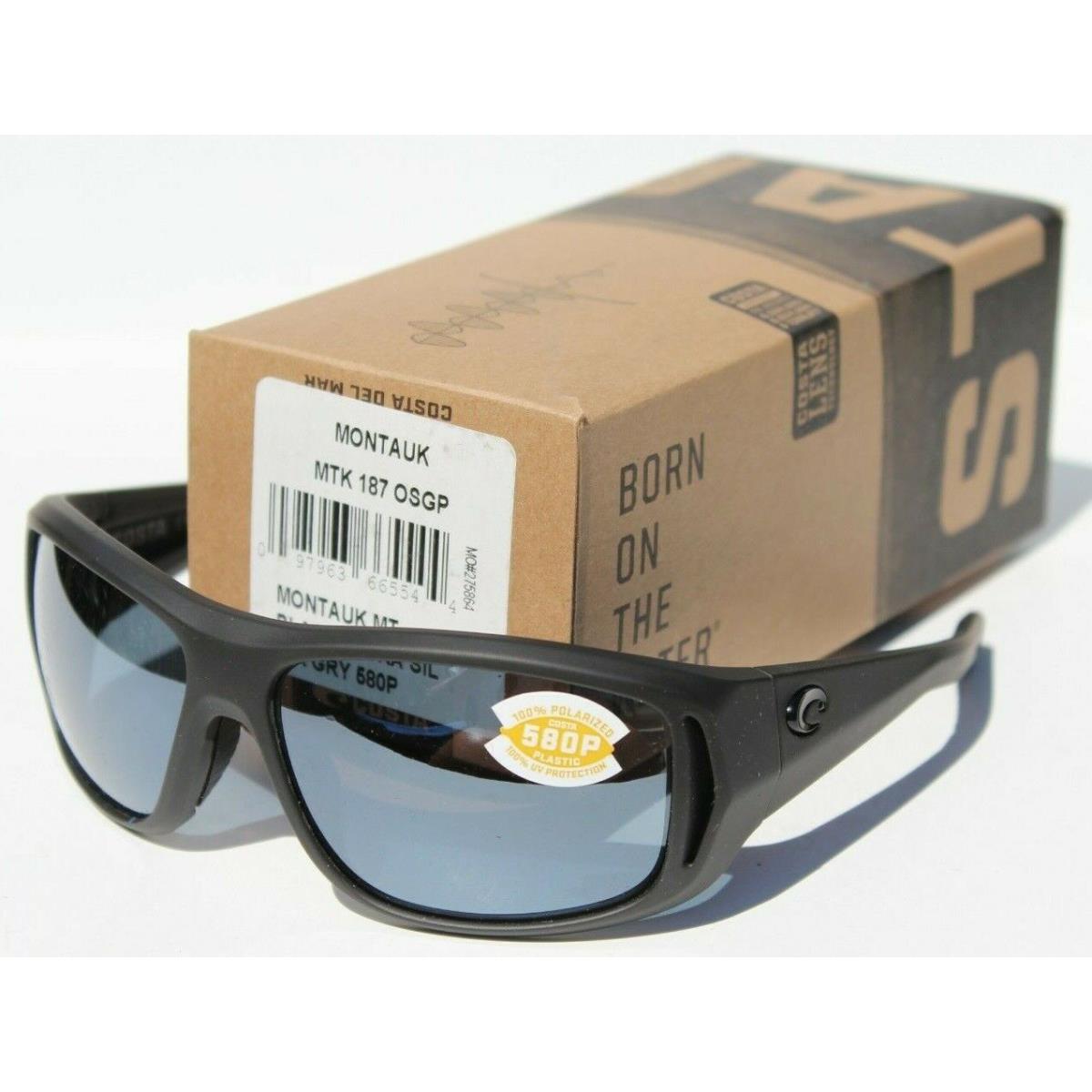 Costa Del Mar Montauk Polarized Sunglasses Black Ultra/silver Mirror Gray 580P