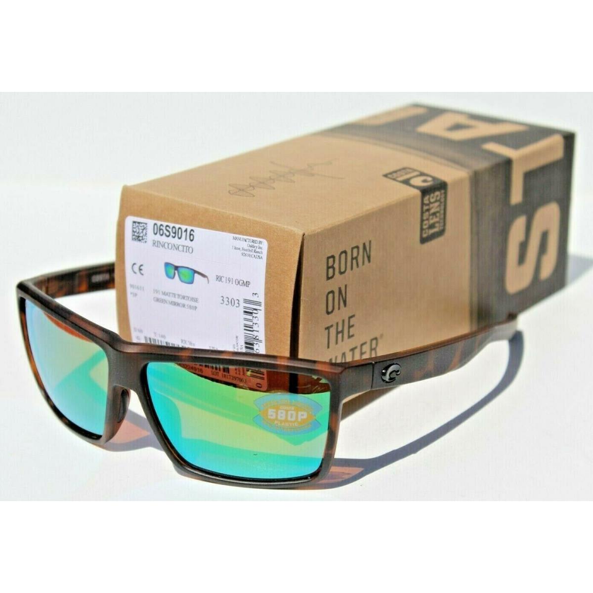 Costa Del Mar Rinconcito Polarized Sunglasses Matte Tortoise/green Mirror 580P