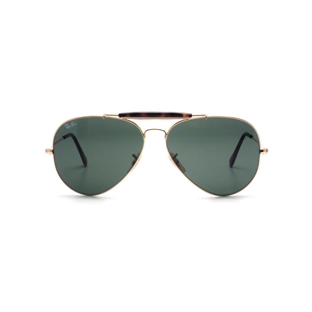 Ray-Ban sunglasses  - Gold Frame, Green Lens 1