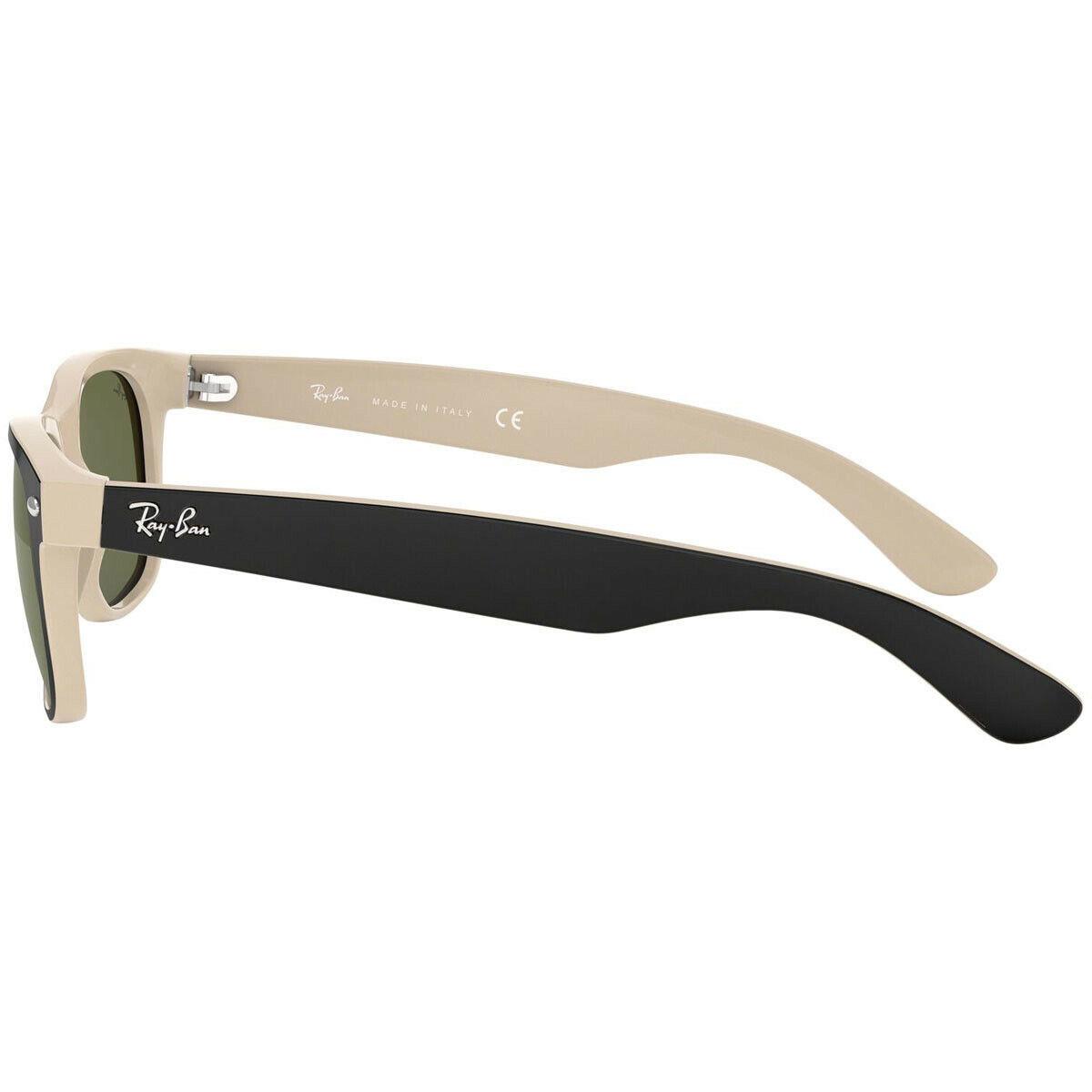 Ray-ban Wayfarer Black on Beige Sunglasses RB2132 875 52 / RB2132875-52