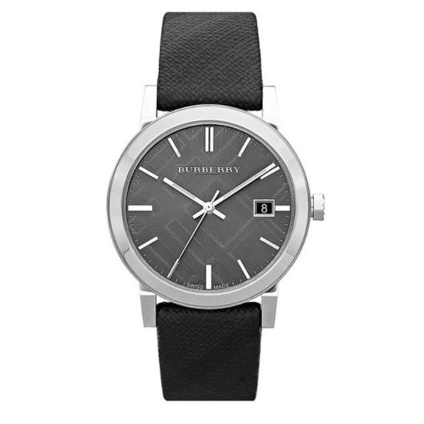 Burberry BU9024 Stainless Steel with Brown Leather Band Unisex Watch ...