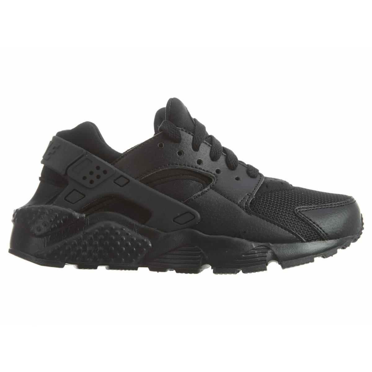 Nike Huarache Run Big Kids 654275-016 Triple Black Running Shoes Youth Size 5