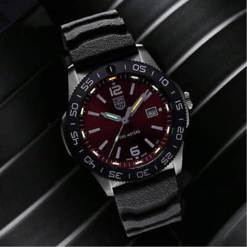 Luminox watch  - Crimson Red Dial, Black Band