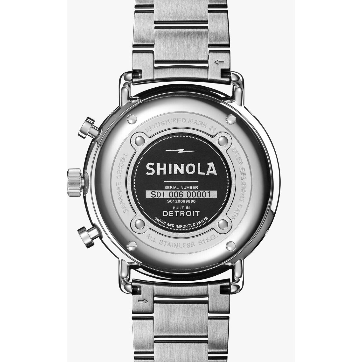 Shinola watch  - Blue Face, Blue Dial, Silver Band 4