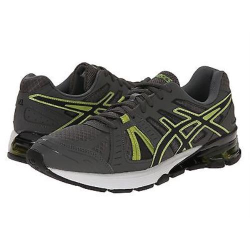 Men`s Asics Gel-defiant 2 Running Shoes S527N 9790 Size 8 Charcoal/black/lim - Charcoal/Black/Lime Punch