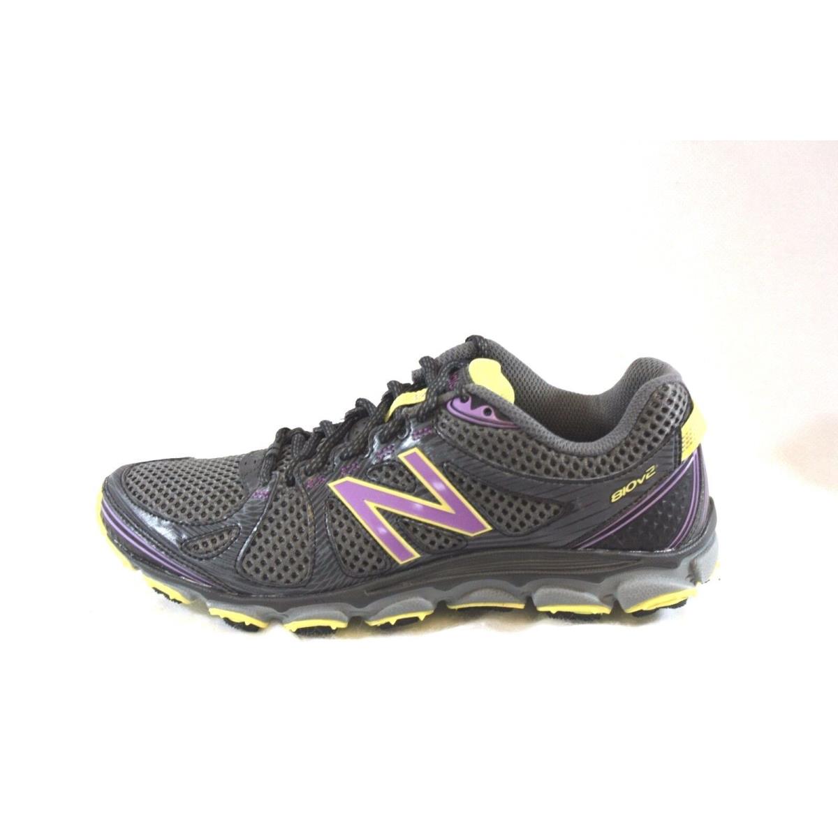 New Womens New Balance WT 810 PY2 Gray Purple Yellow Running Sneakers Shoes - Gray
