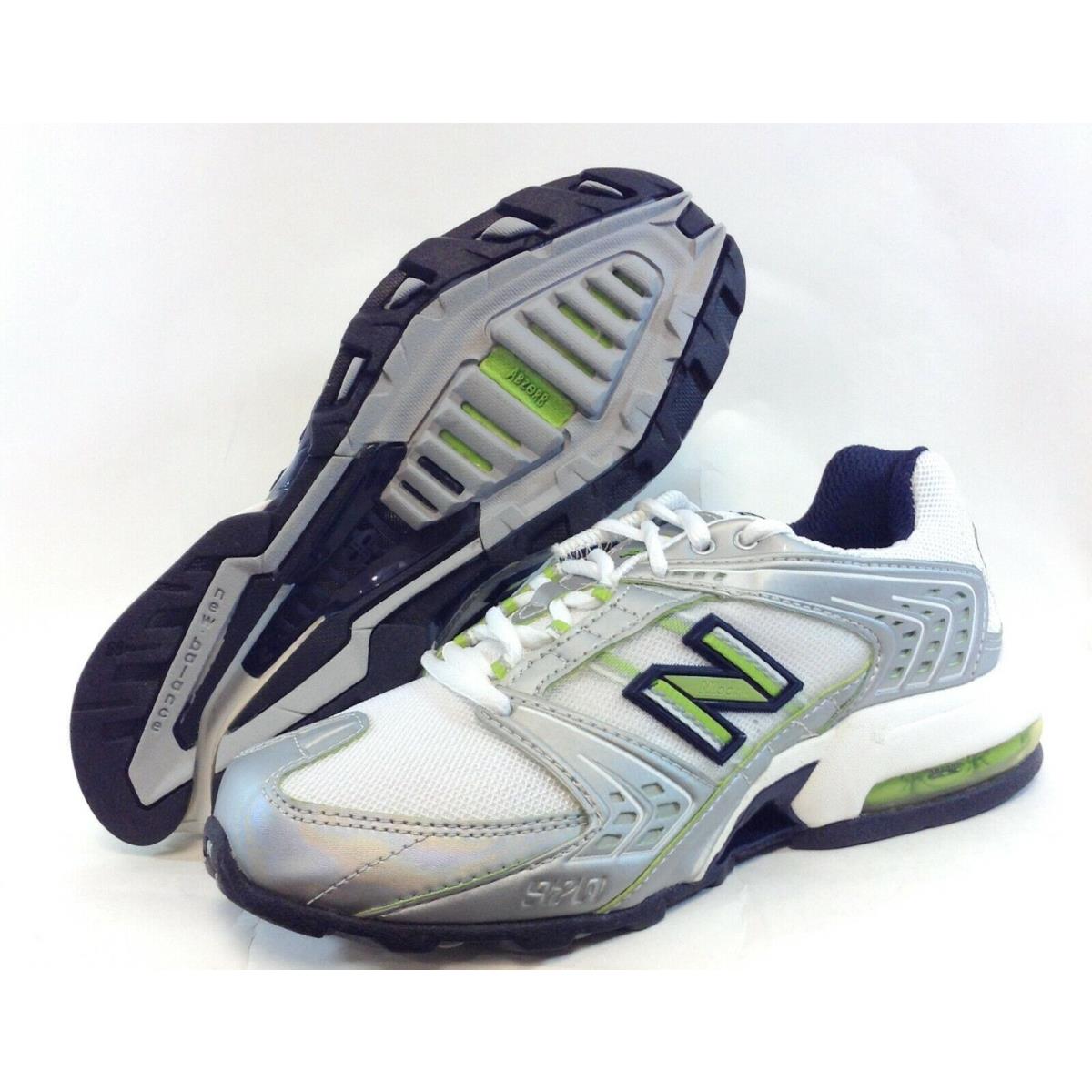 Womens New Balance 970 L2 White Lime Green Navy Blue Running Sneakers Shoes