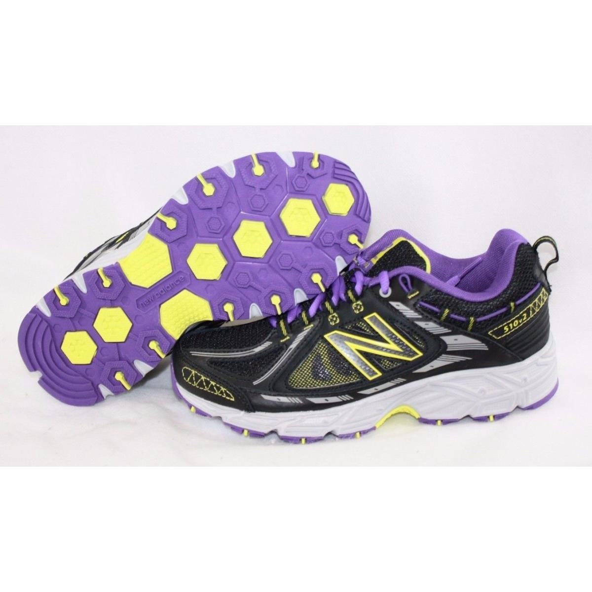 New Womens New Balance WT 510 BP2 Black Purple Yellow Running Sneakers Shoes