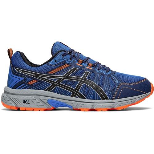Asics Men`s Gel-venture 7 Trail Running Shoes Electric Blue/Sheet Rock