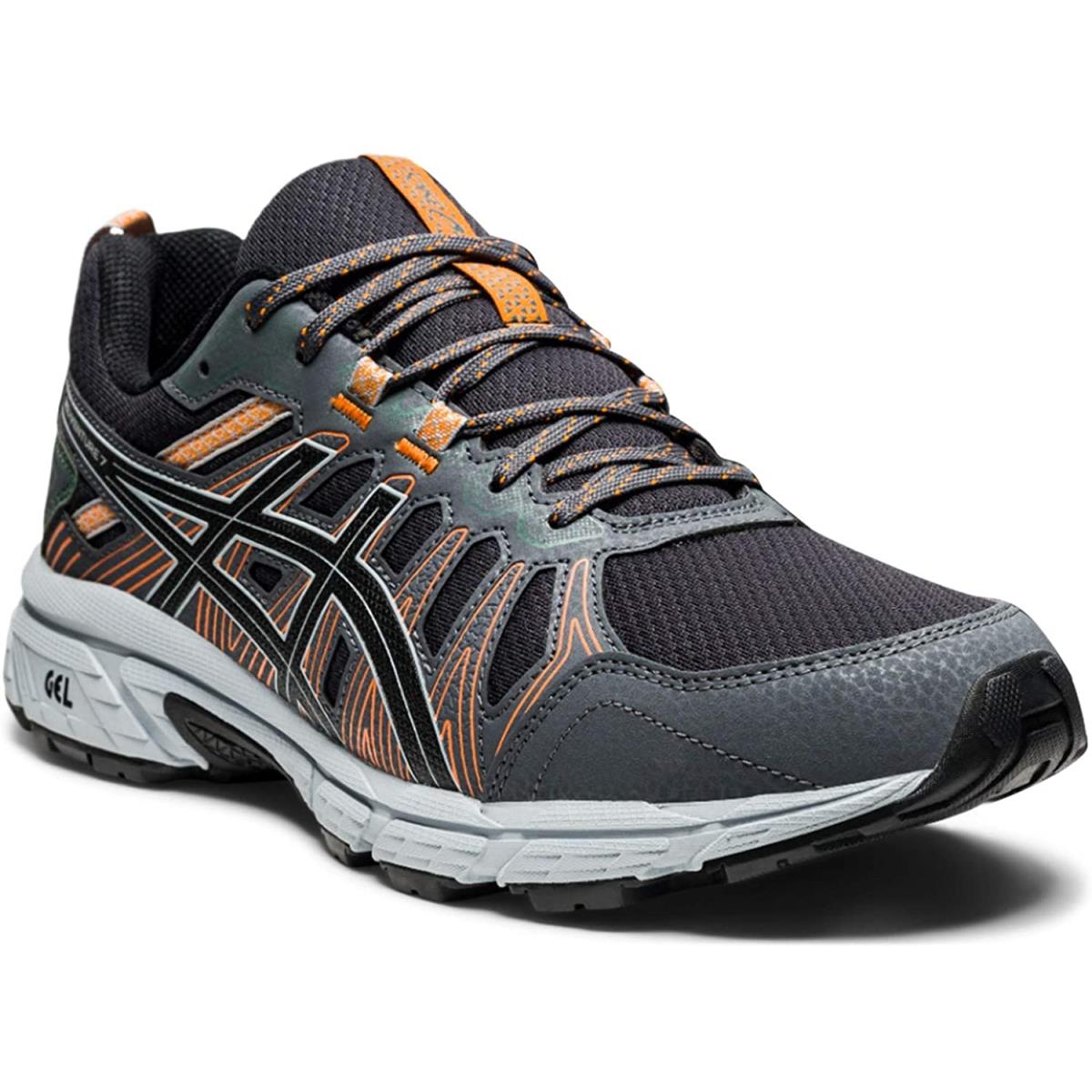 Asics Men`s Gel-venture 7 Trail Running Shoes Graphite Grey/Black