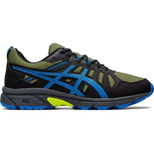 Asics Men`s Gel-venture 7 Trail Running Shoes Neon Lime/Directoire Blue