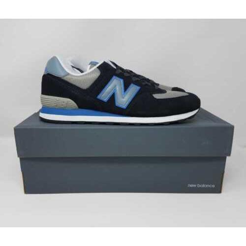 New Men`s 6 7.5 8.5 10 New Balance For J Crew 574 Sneakers IN Deep Blue Shoes
