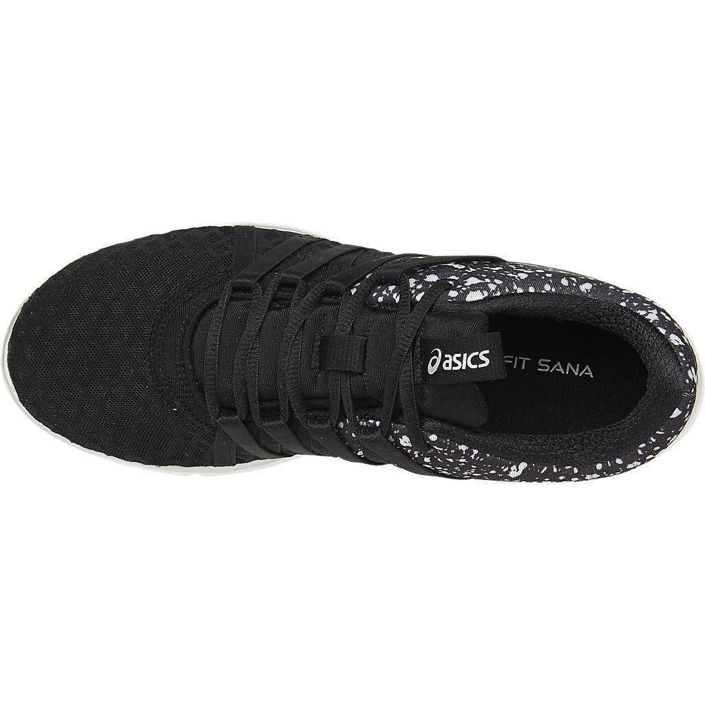 Asics Women`s Shoe Black White Gel-fit Yui Training Shoes S750N-9093 Sz 6 8  | 048734520357 - ASICS shoes - Black Silver White | SporTipTop