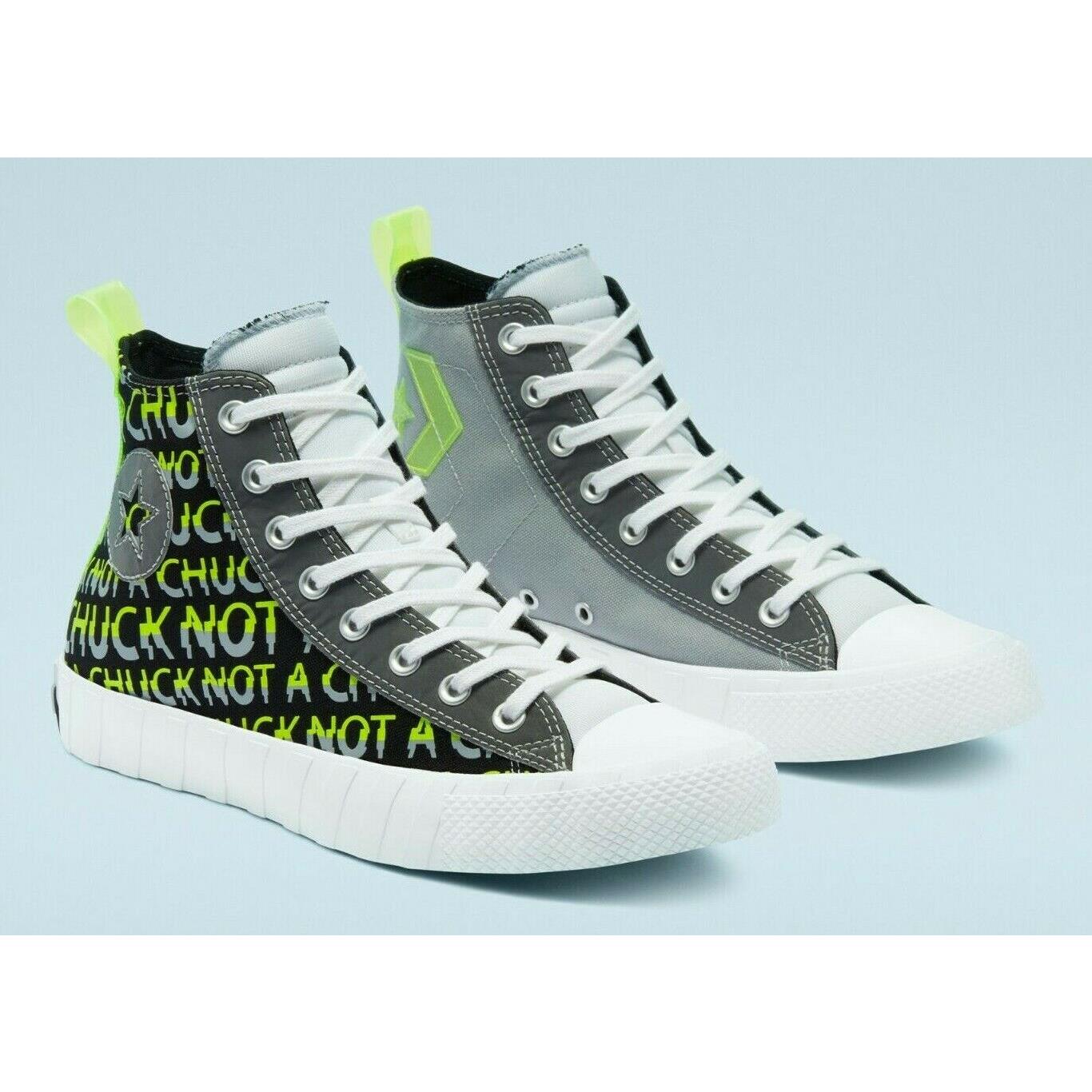 Converse Chuck Taylor Hi-vis UNT1TL3D Hi Top Shoes 169675C Multi Sizes Black/as