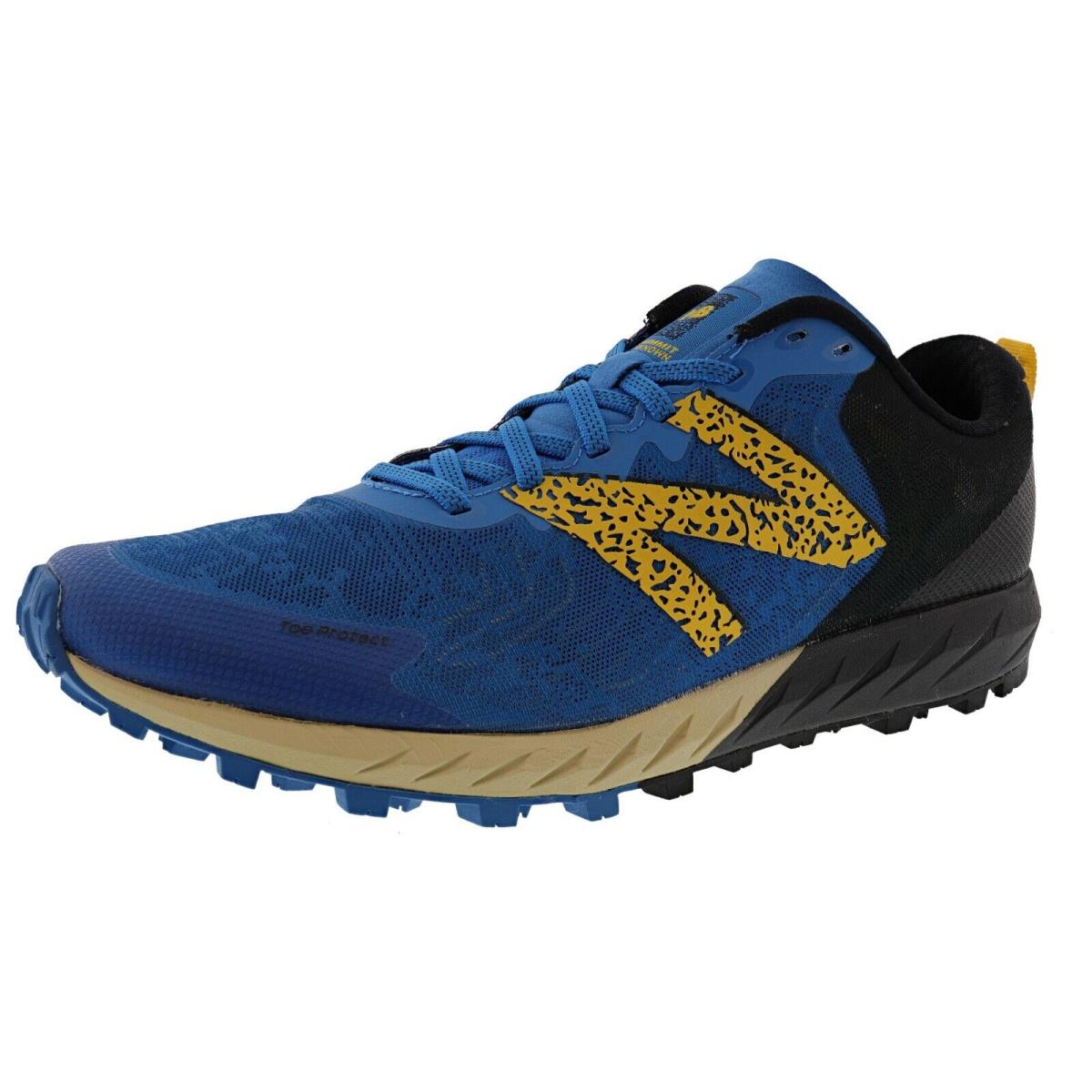 New Balance Men`s MTUNKNB2 Summit Unknown V2 Trail Running Shoes NEO CLASSIC BLUE / VARSITY GOLD