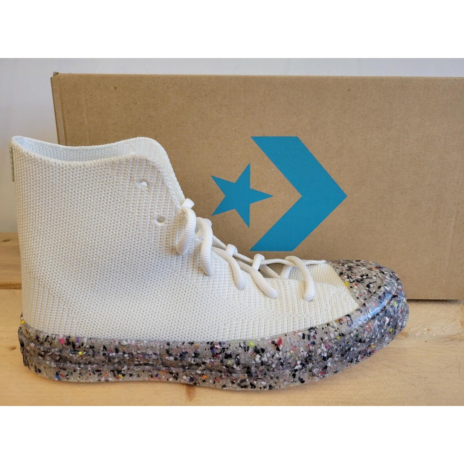 converse chuck 70 renew knit egret high top sneaker