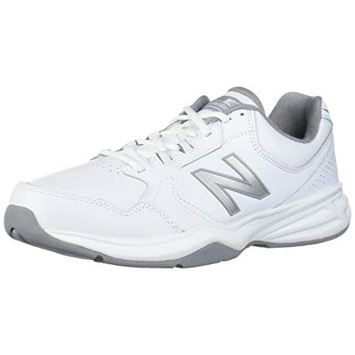 Balance Men`s 411 V1 Walking Shoe - Choose Sz/col White/Silver Mink