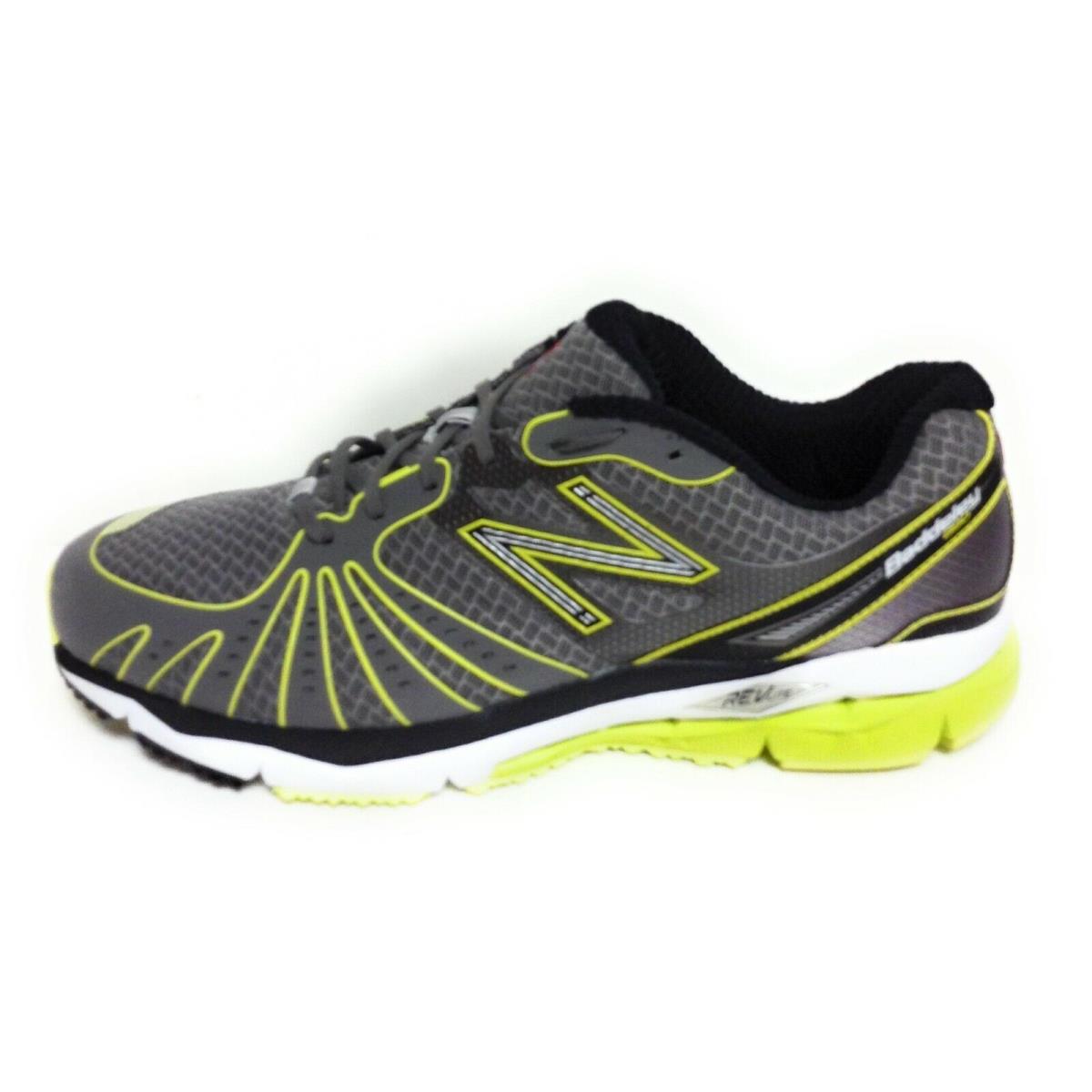 Mens New Balance 890 GG Grey Yellow Green Black Running Sneakers Shoes - Gray, Manufacturer: Dark Grey