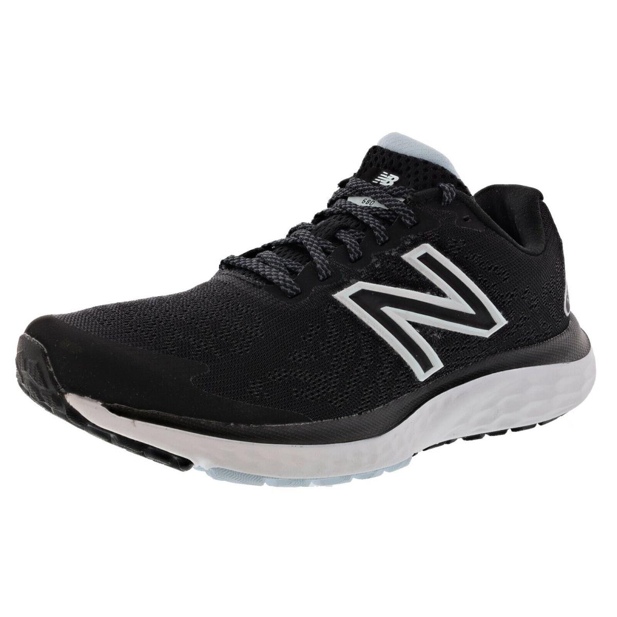 New Balance Women`s 680 V7 Lightweight Trail Running Shoes BLACK / WHITE / UV GLO